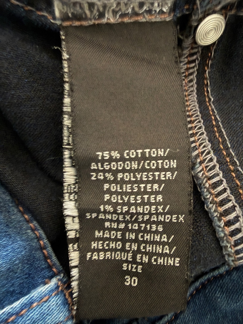 1822 Denim Classic Mid-Wash Skinny Jeans - Picture 7 of 8